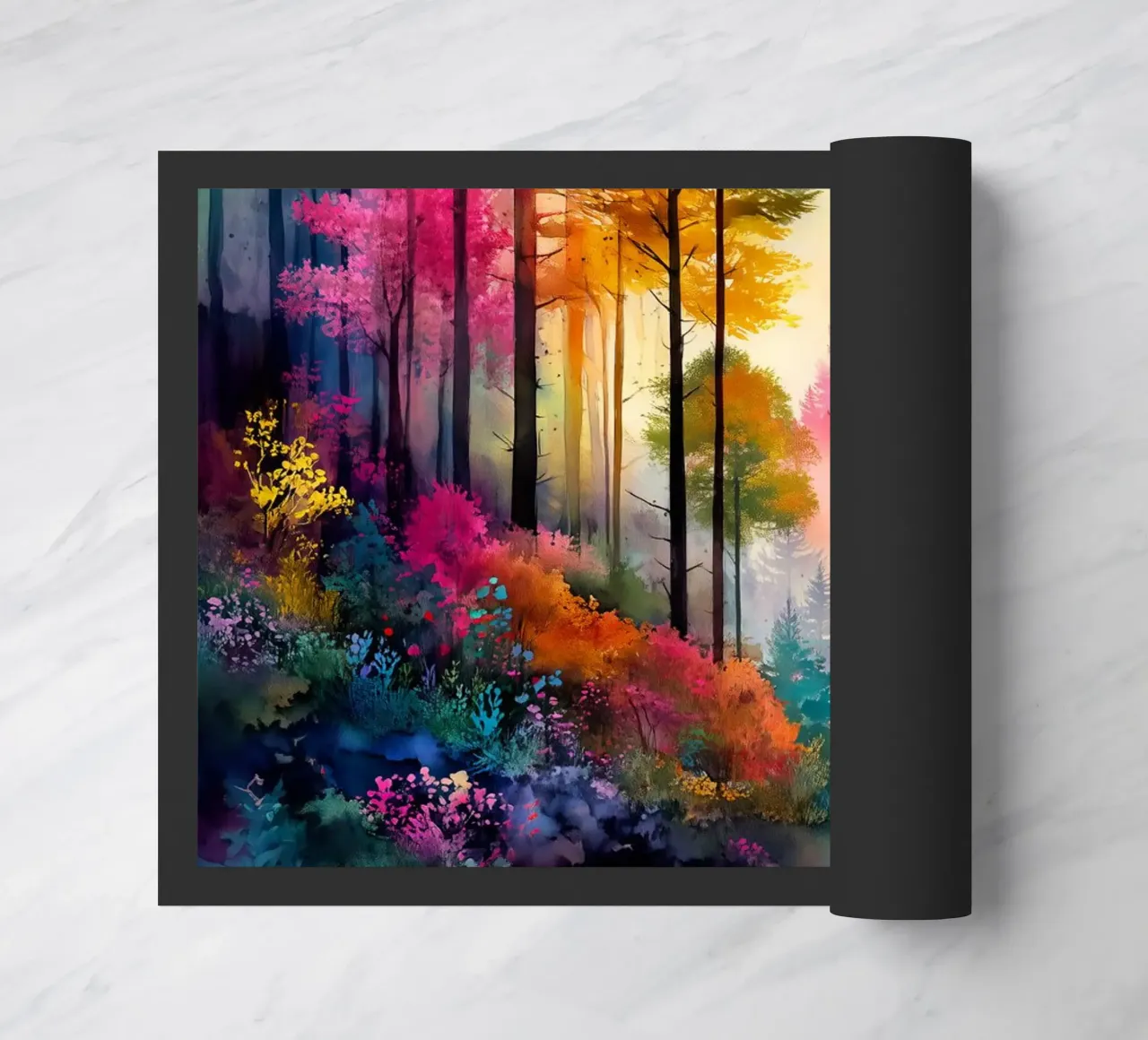 Magic forest 10 doormat by Justyna Jaszke JBJart