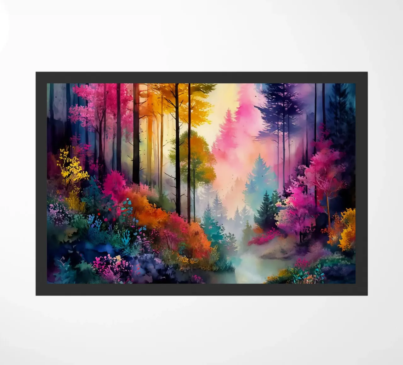 Magic forest 10 doormat by Justyna Jaszke JBJart