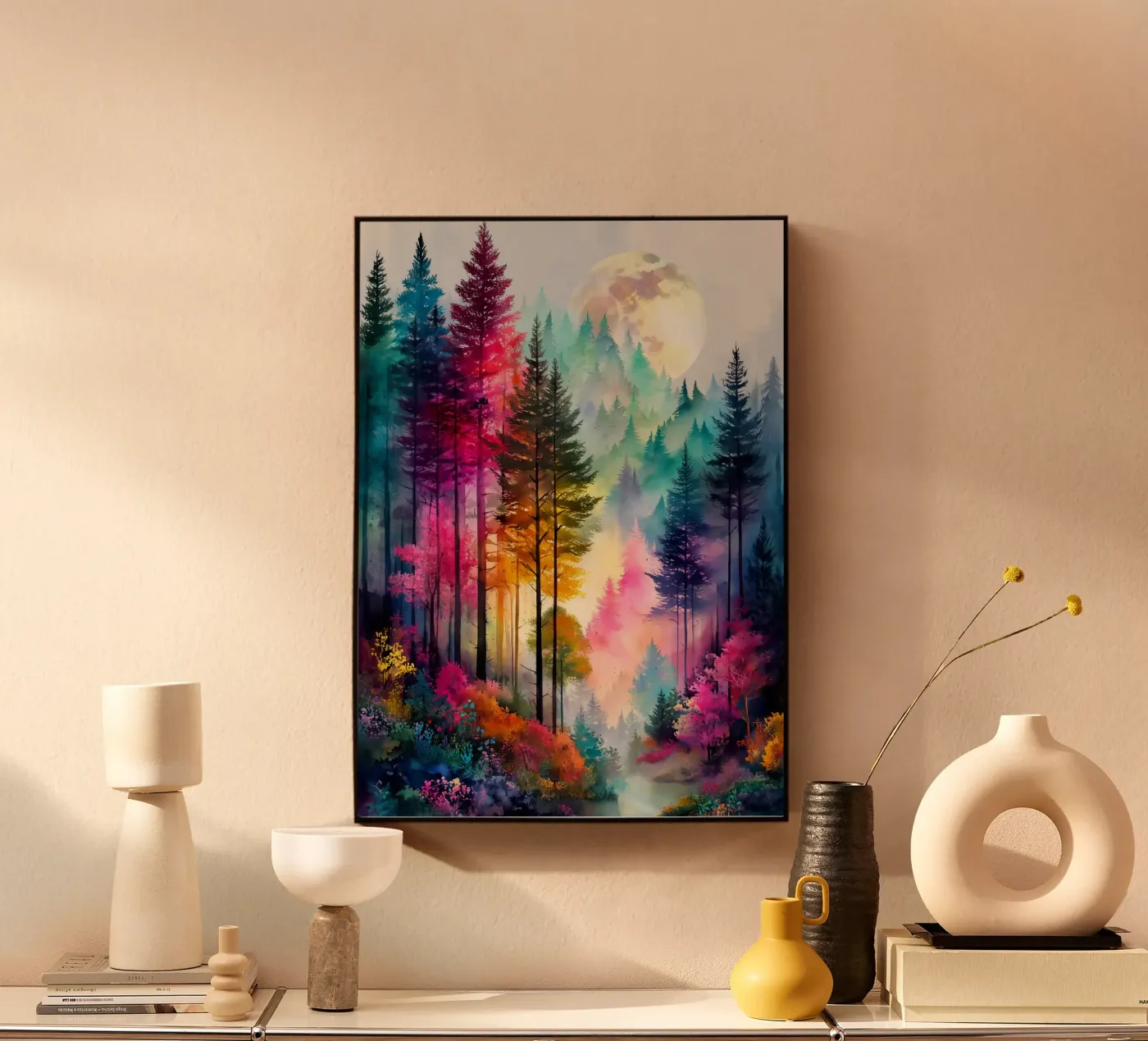 Magic forest 10 acrylic glass by Justyna Jaszke JBJart