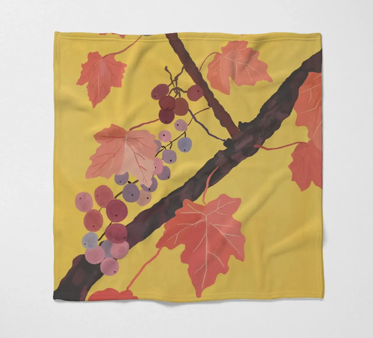 Grapevine fleece blanket by ThingDesign