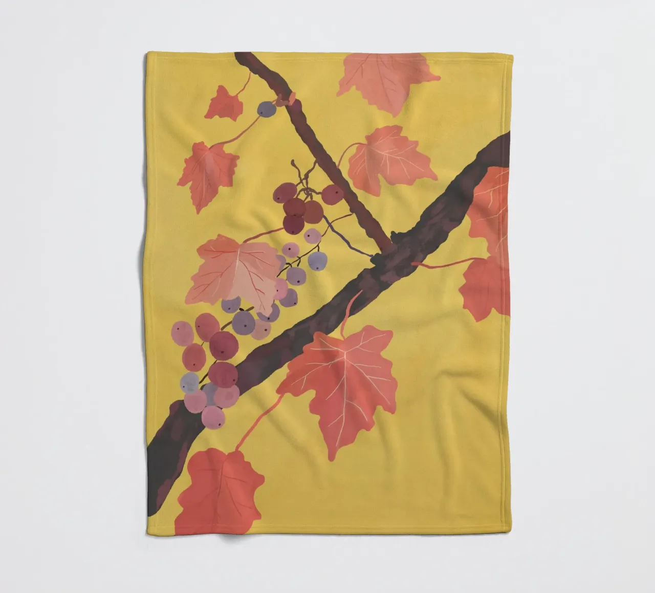 Grapevine fleece blanket by ThingDesign