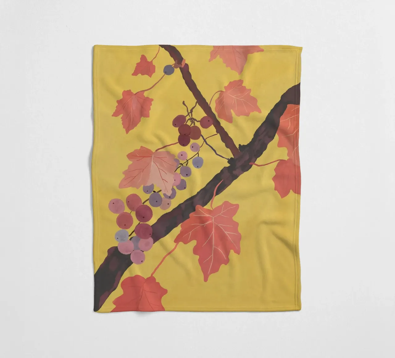 Grapevine fleece blanket by ThingDesign