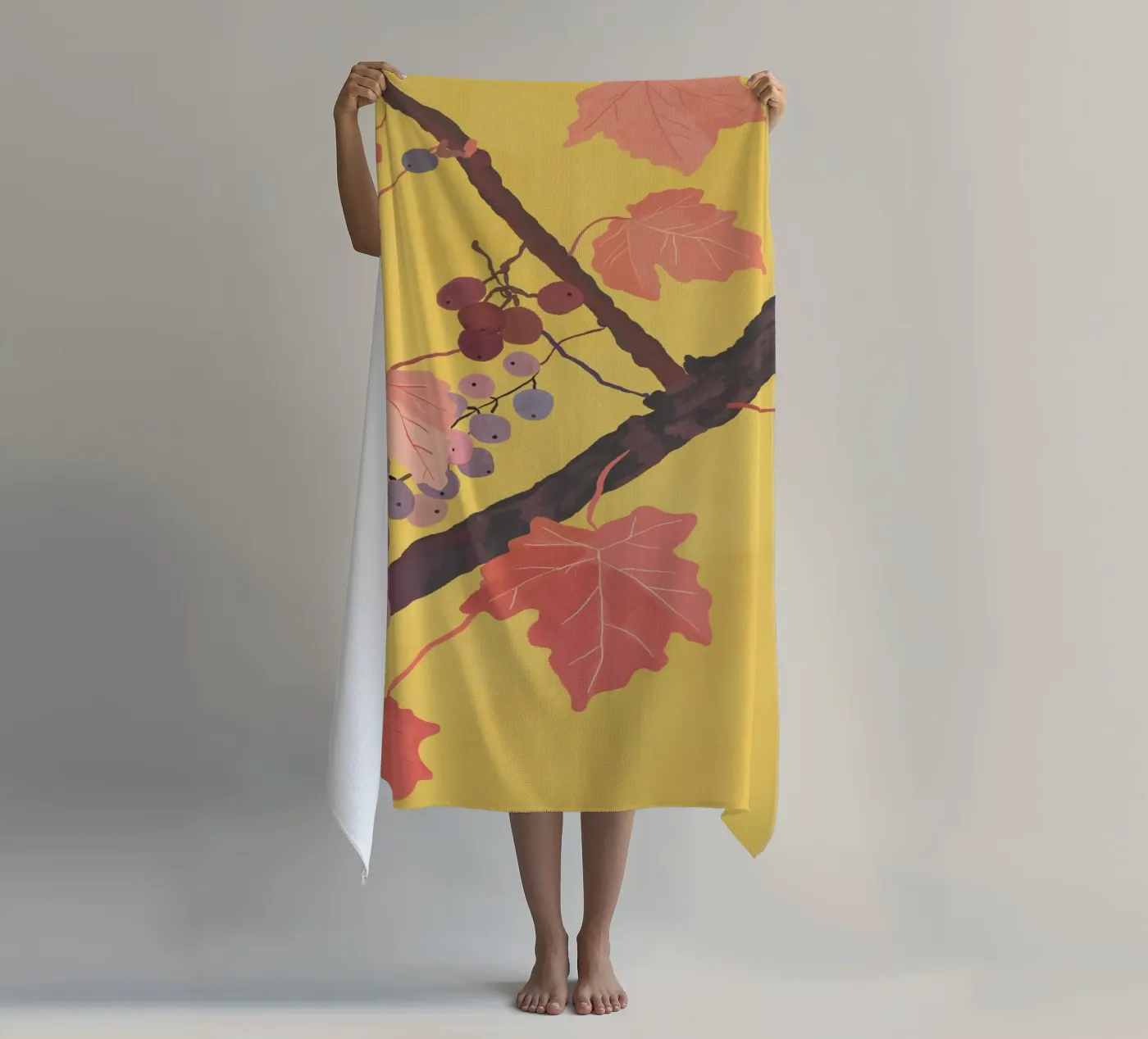 Druivenstok strandhanddoek van ThingDesign