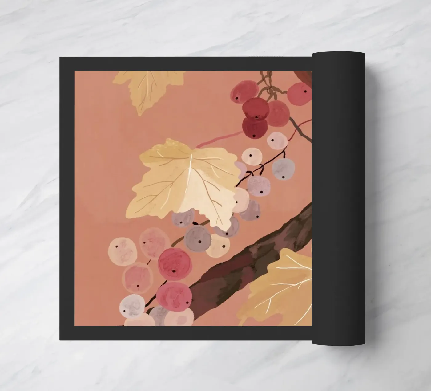 Weinrebe 2 Fußmatte von ThingDesign