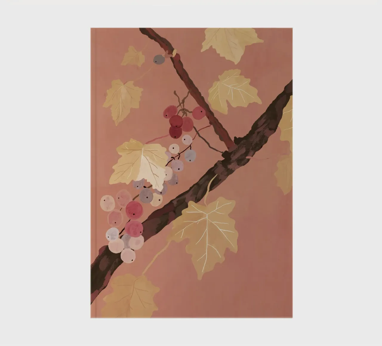 Weinrebe 2 Notizbuch von ThingDesign