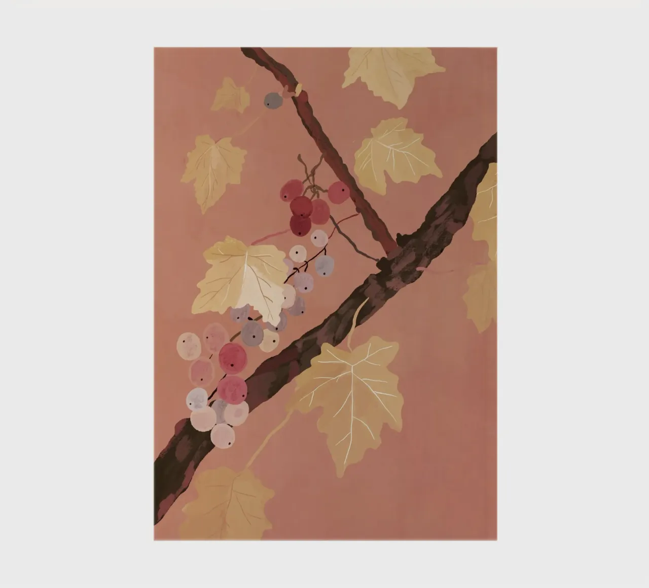 Weinrebe 2 Notizbuch von ThingDesign