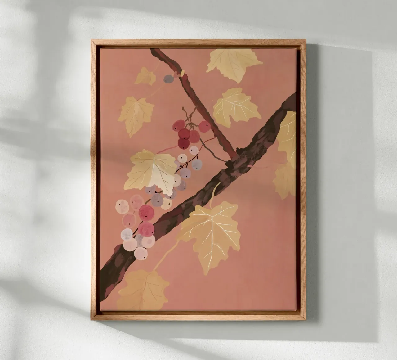 Grapevine 2 canvas with Floater frame by ThingDesign