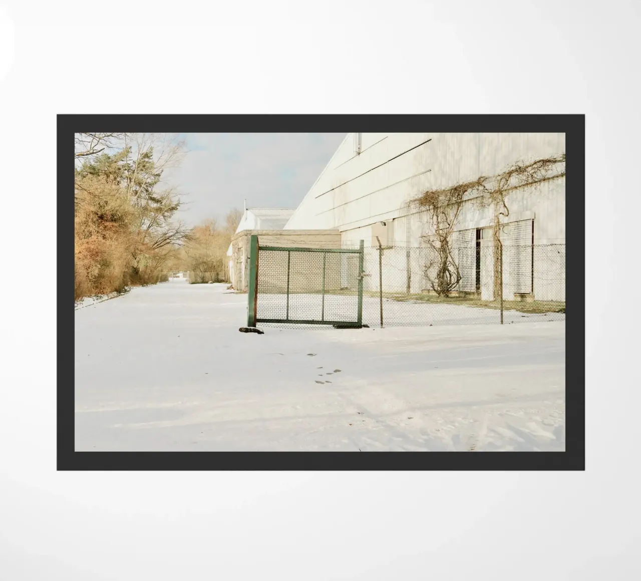 Recinzione in una giornata di sole dopo la neve zerbino da KISSA STUDIO