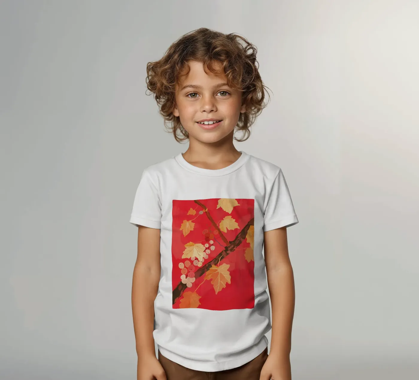 Red Grapevine t-shirt bambini da ThingDesign