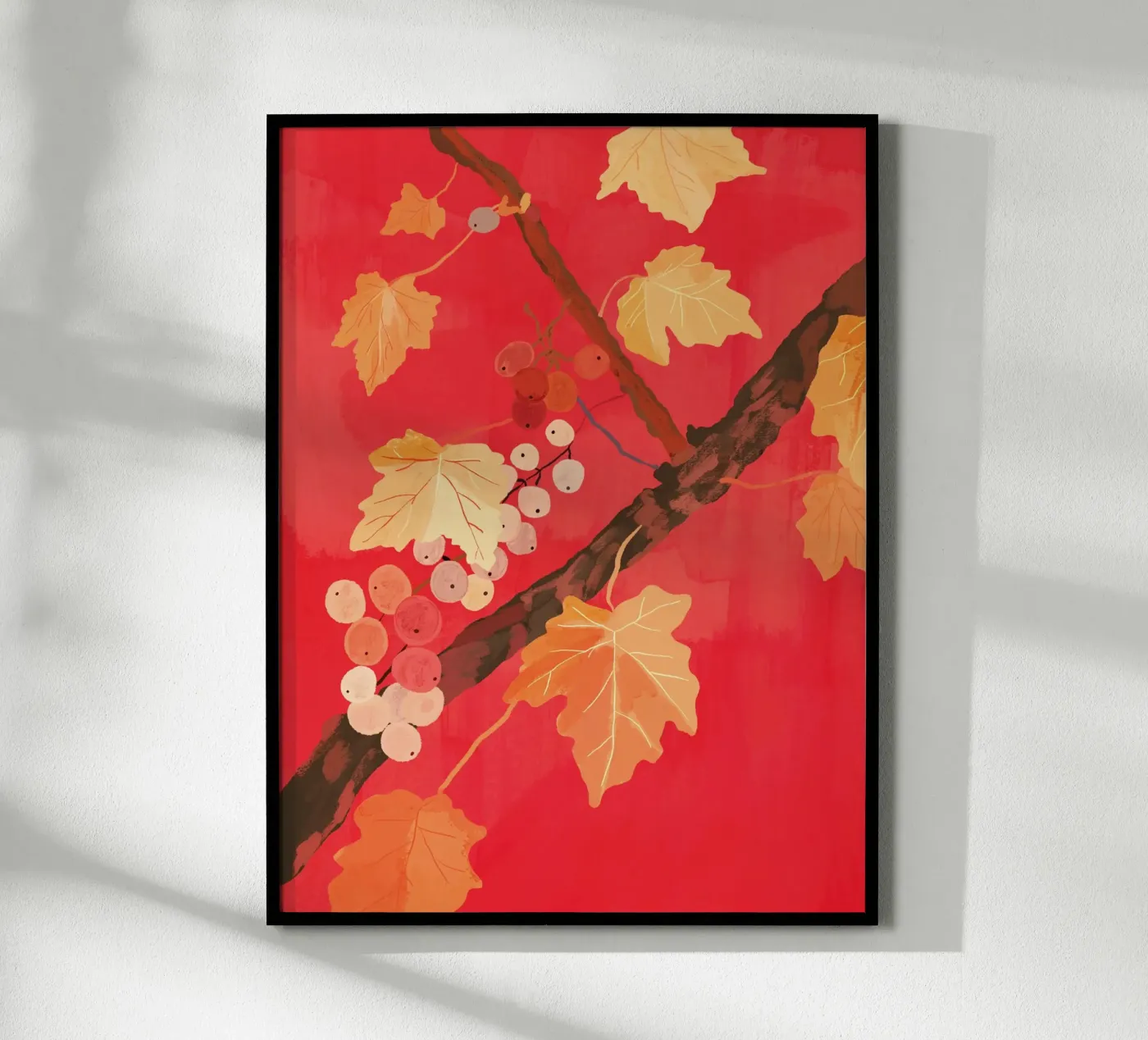 Red Grapevine poster by ThingDesign