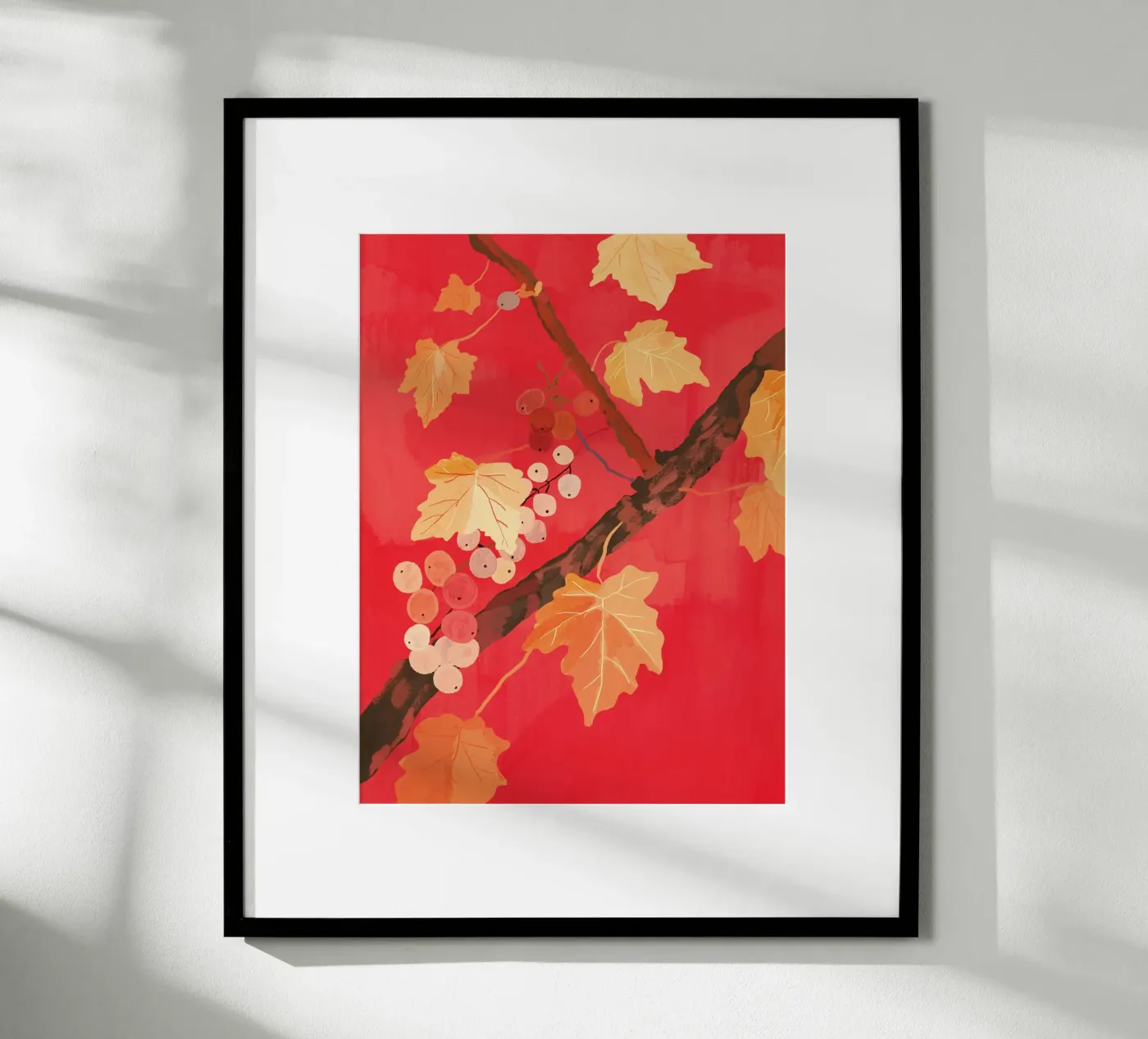 Red Grapevine poster by ThingDesign