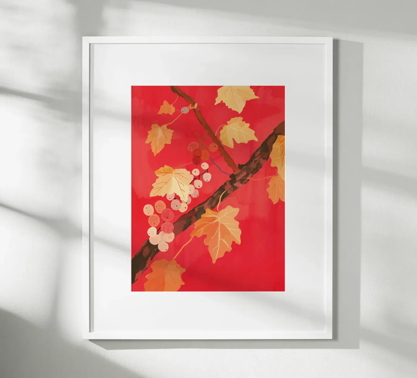 Red Grapevine poster by ThingDesign