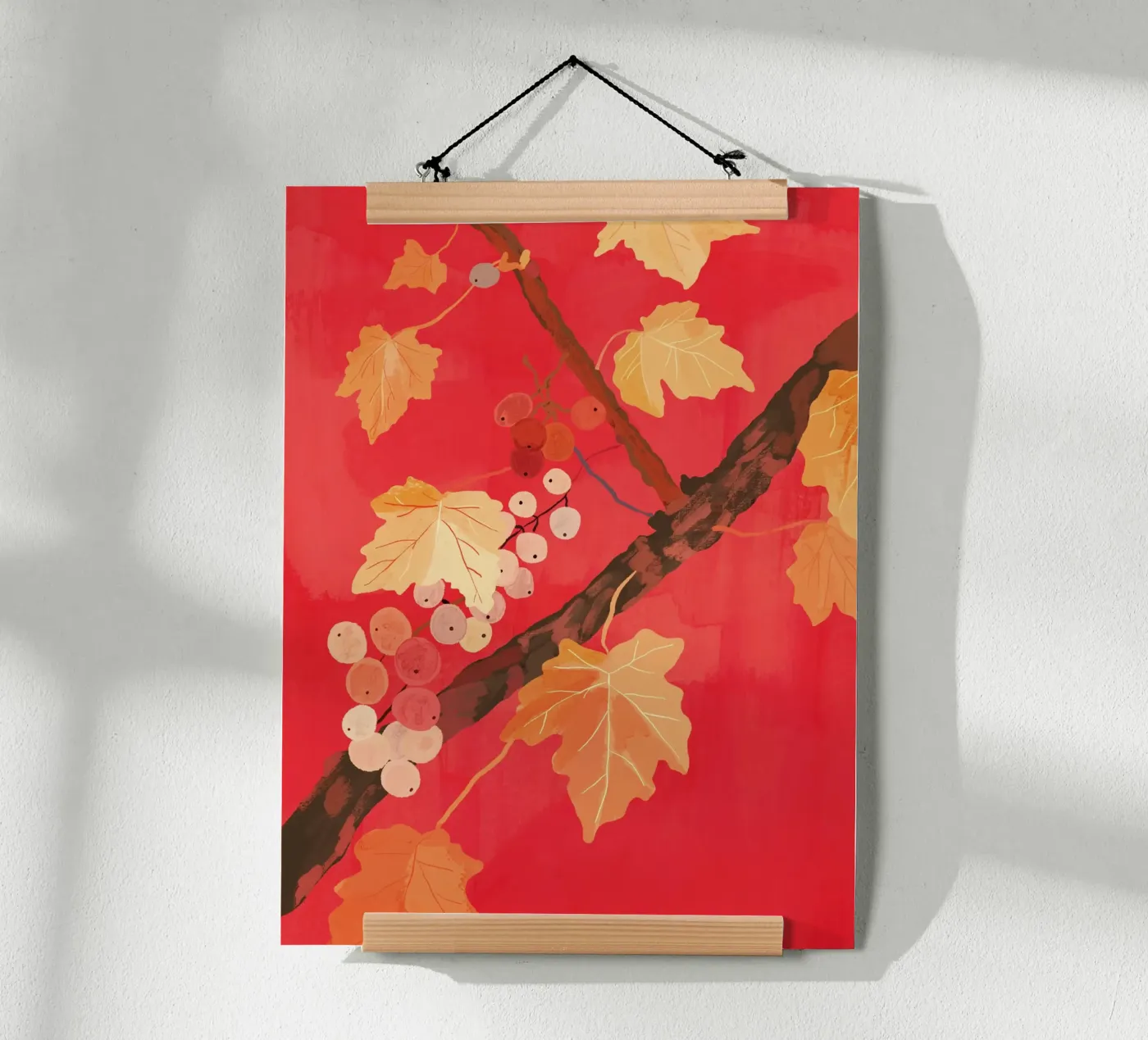 Rode Druif poster van ThingDesign