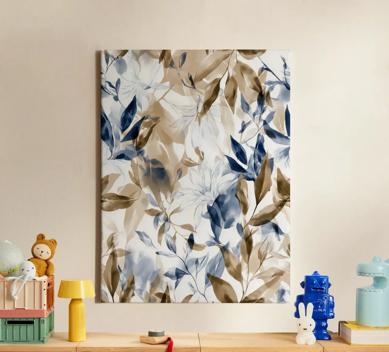 La quiete in fiore tela con Cornice a cassetta da Sophia Calder Studio