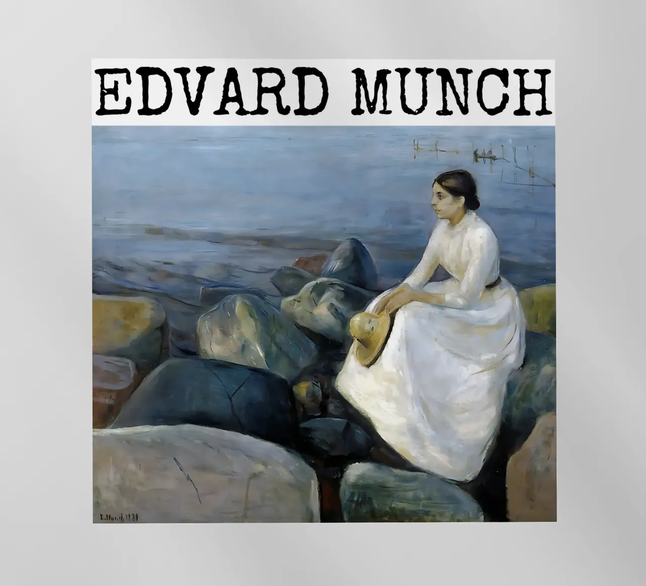 Inger sulla spiaggia di Edvard Munch pellicola backlit da kaitlinparkershop