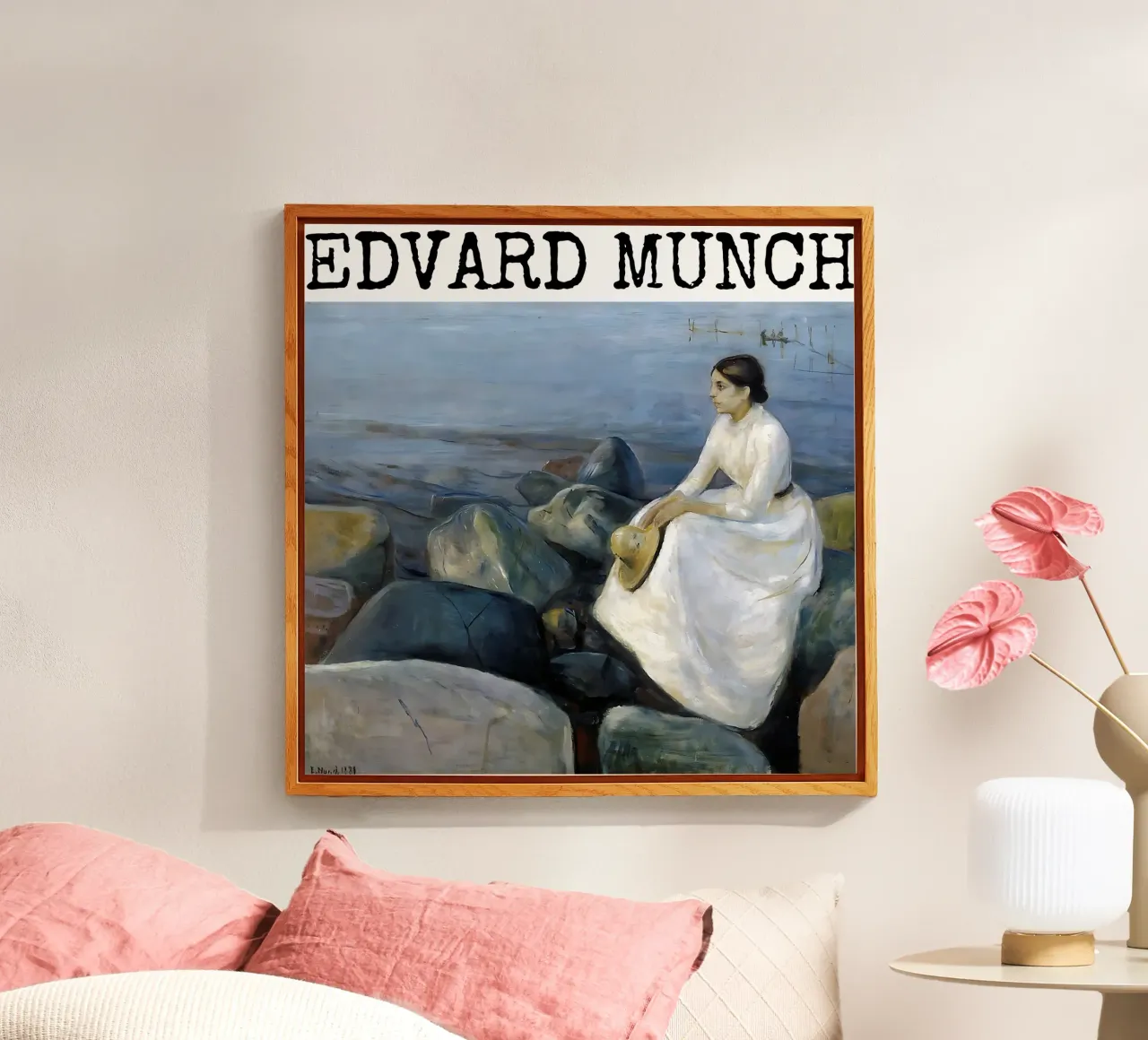 Inger sulla spiaggia di Edvard Munch plexiglass da kaitlinparkershop