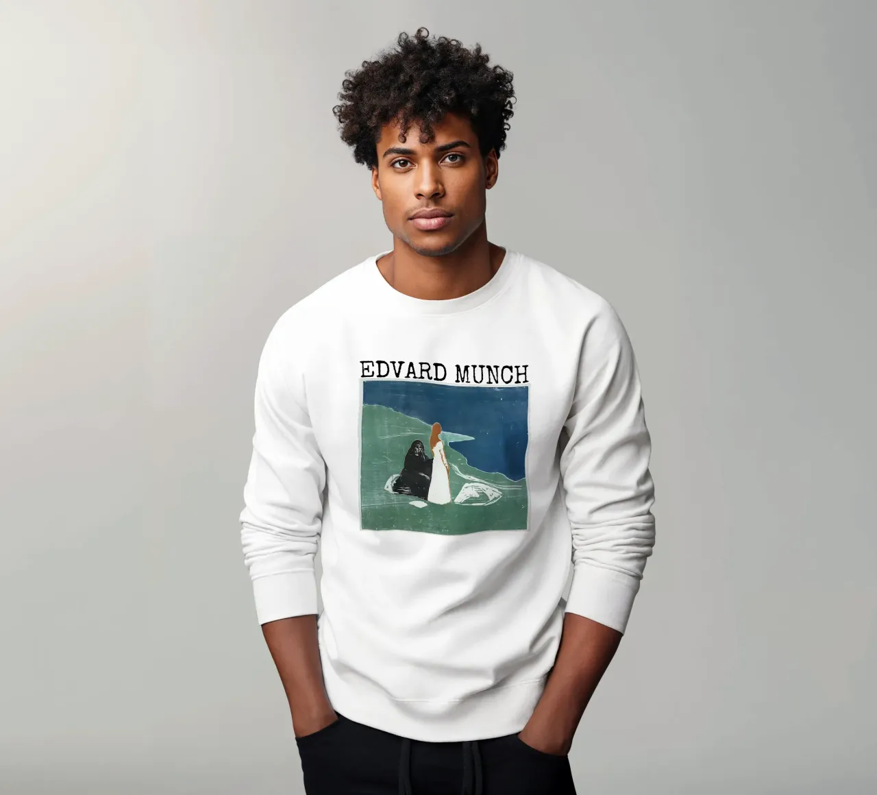 Due donne in riva al mare di Edvard Munch felpa da kaitlinparkershop