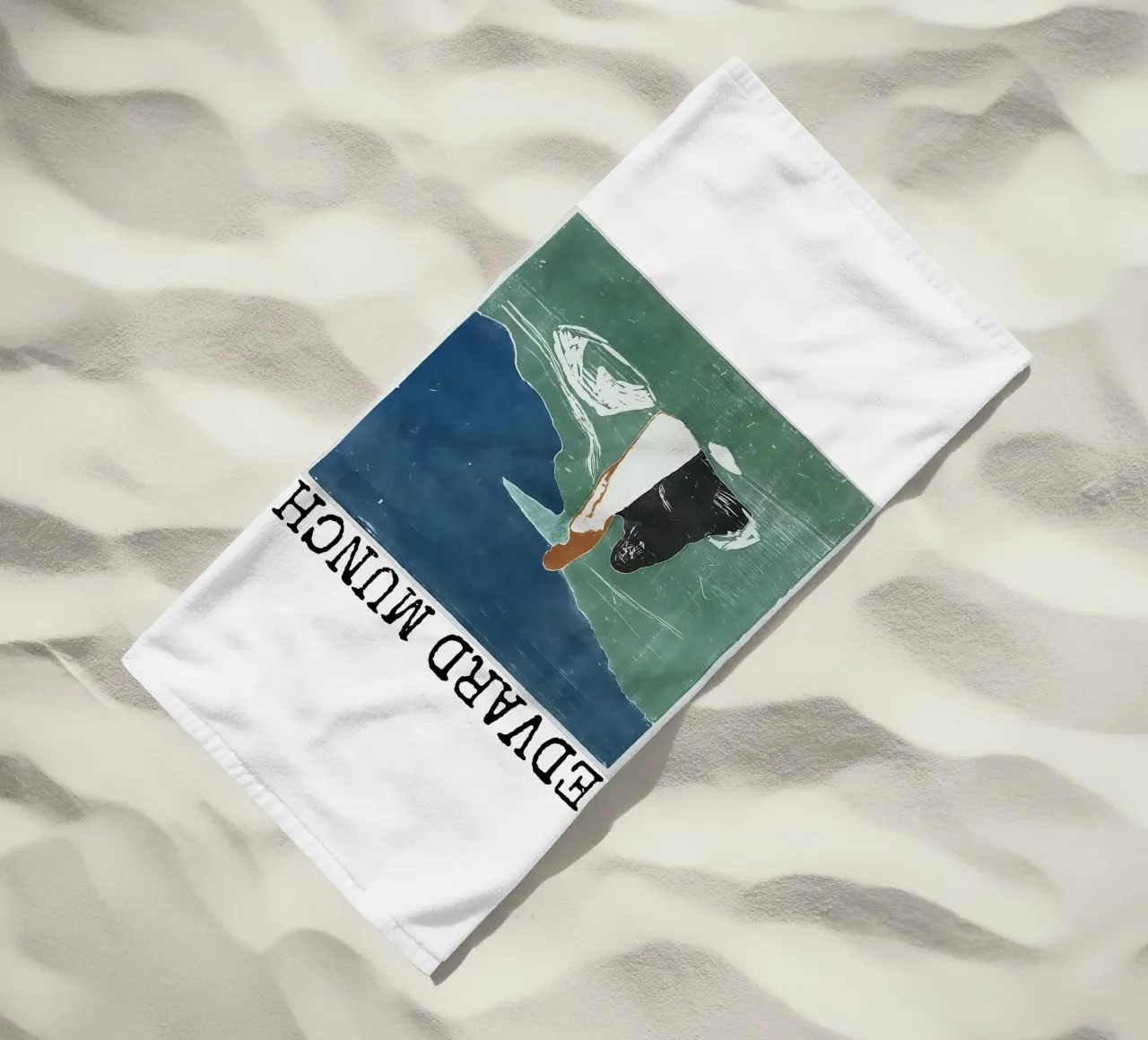 Due donne in riva al mare di Edvard Munch telo mare da kaitlinparkershop