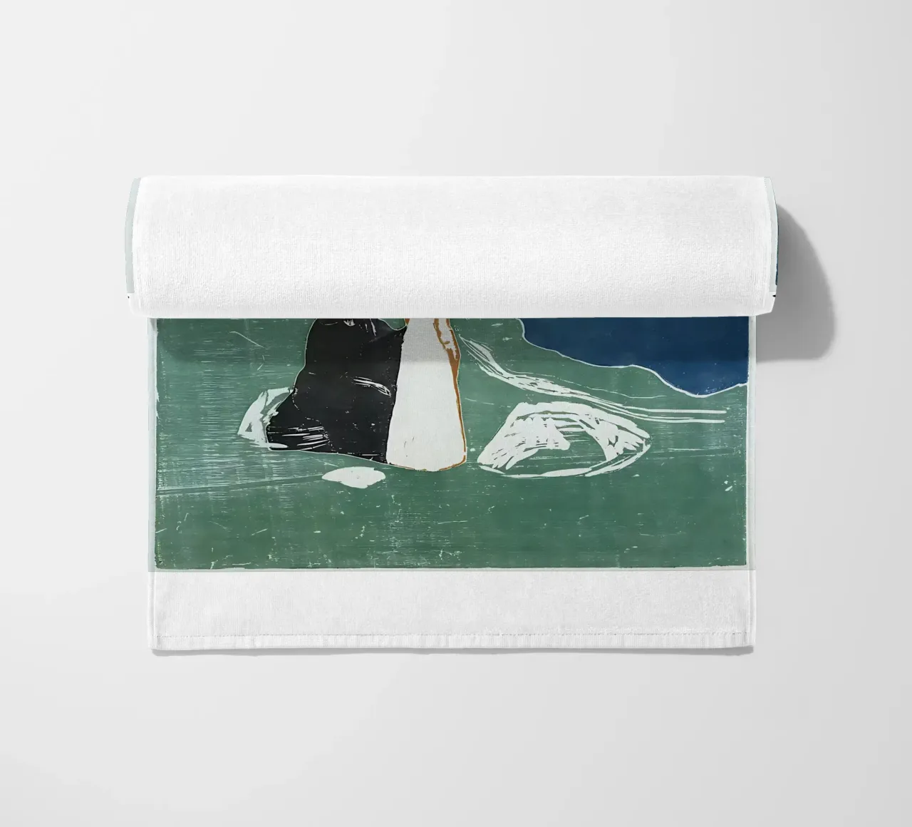 Due donne in riva al mare di Edvard Munch telo mare da kaitlinparkershop