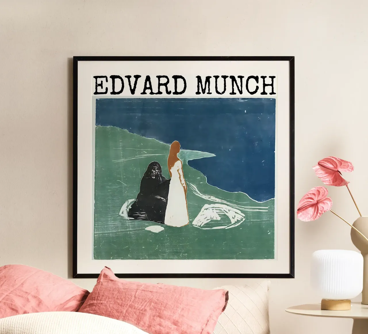 Due donne in riva al mare di Edvard Munch carta hahnemühle da kaitlinparkershop