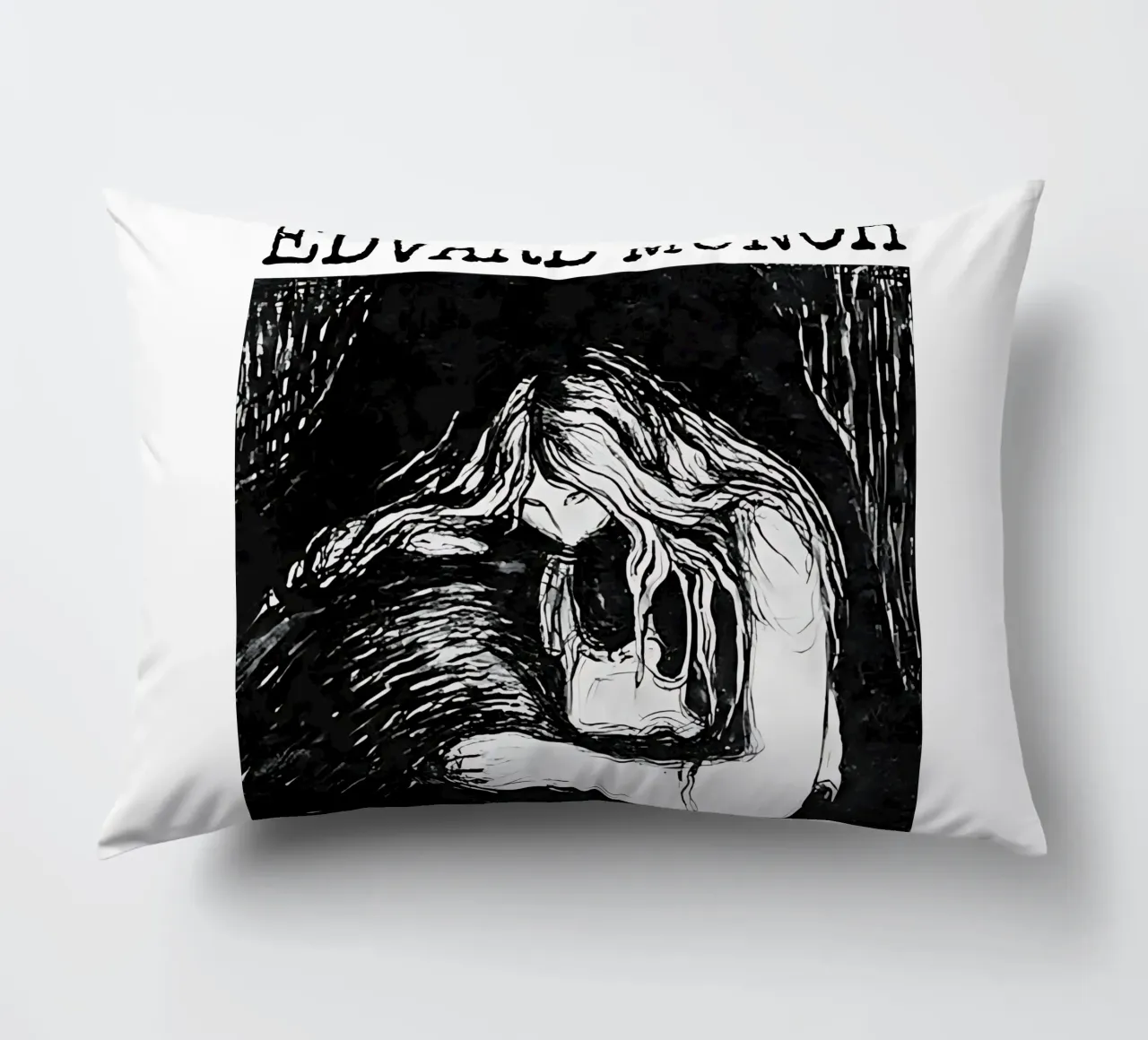 Vampiro II di Edvard Munch cuscino da kaitlinparkershop