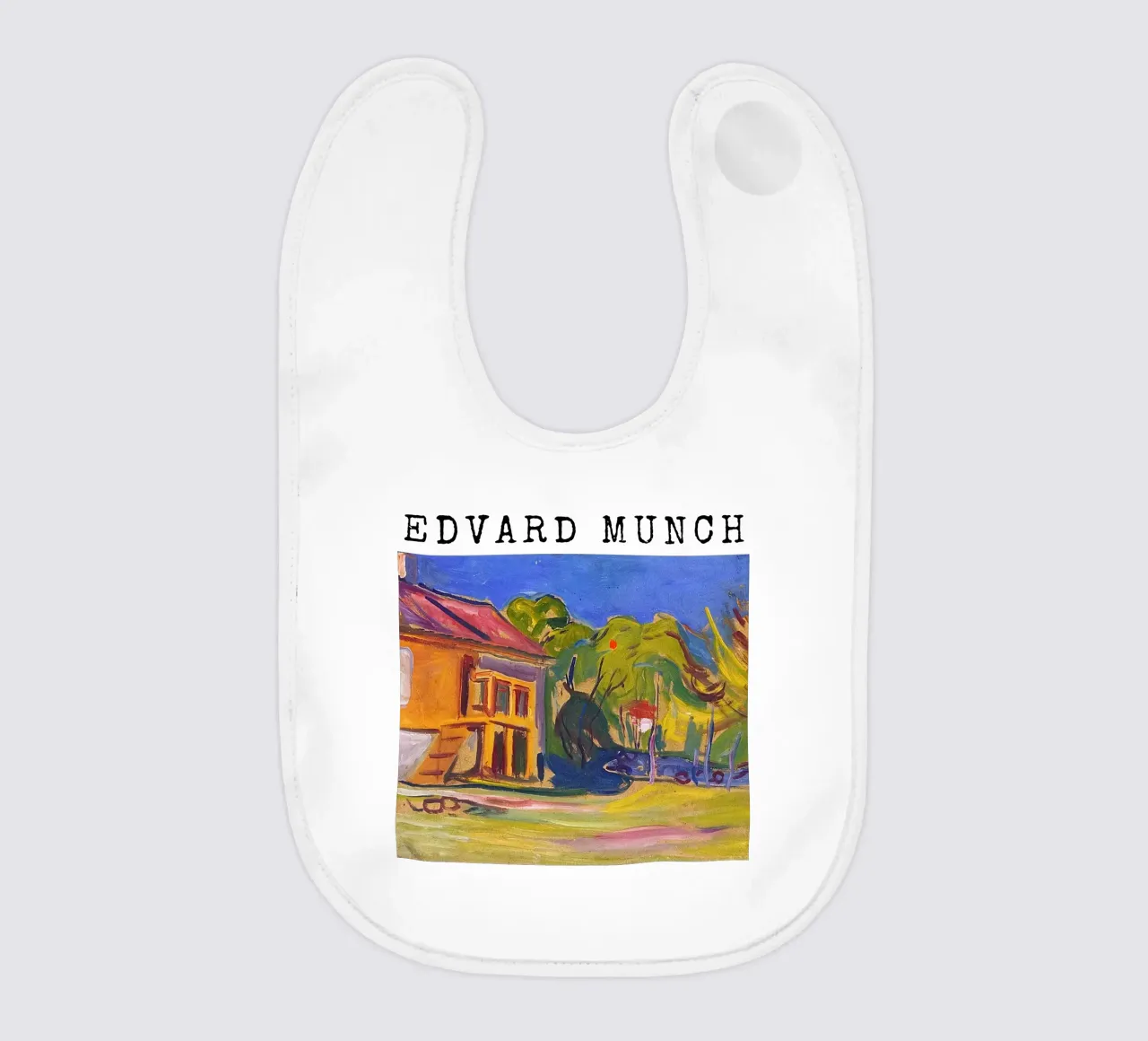 Munchs Haus in Åsgårdstrand von Edvard Munch Babylätzchen von kaitlinparkershop