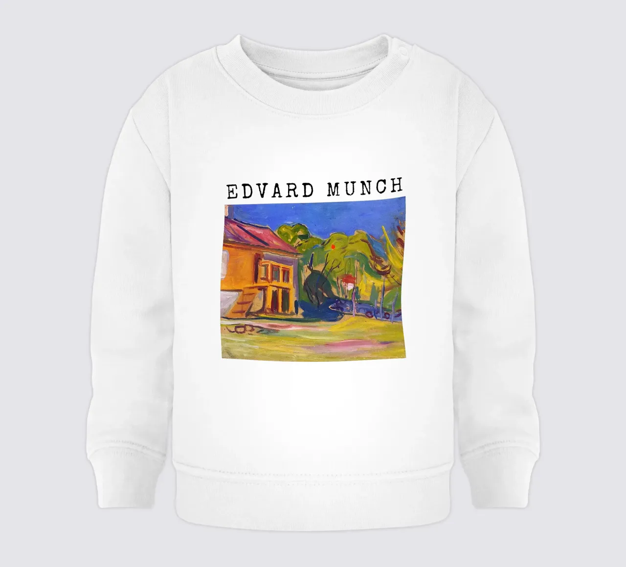 La casa di Munch a Åsgårdstrand di Edvard Munch felpa neonato da kaitlinparkershop