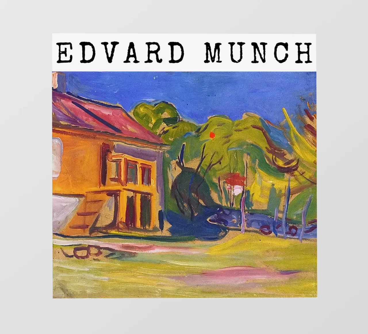 La casa di Munch a Åsgårdstrand di Edvard Munch telo in pvc da kaitlinparkershop