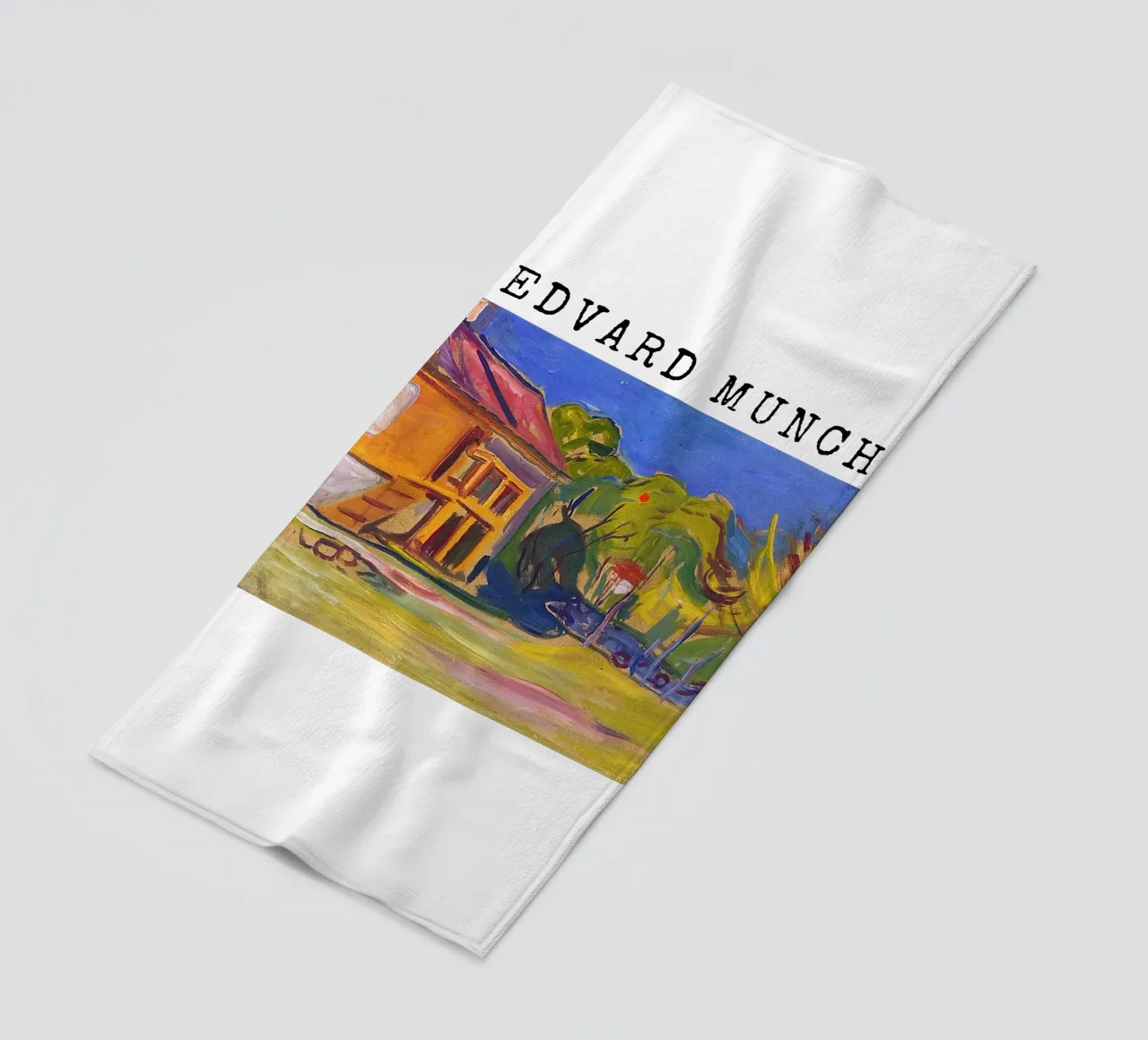 La casa di Munch a Åsgårdstrand di Edvard Munch telo mare da kaitlinparkershop
