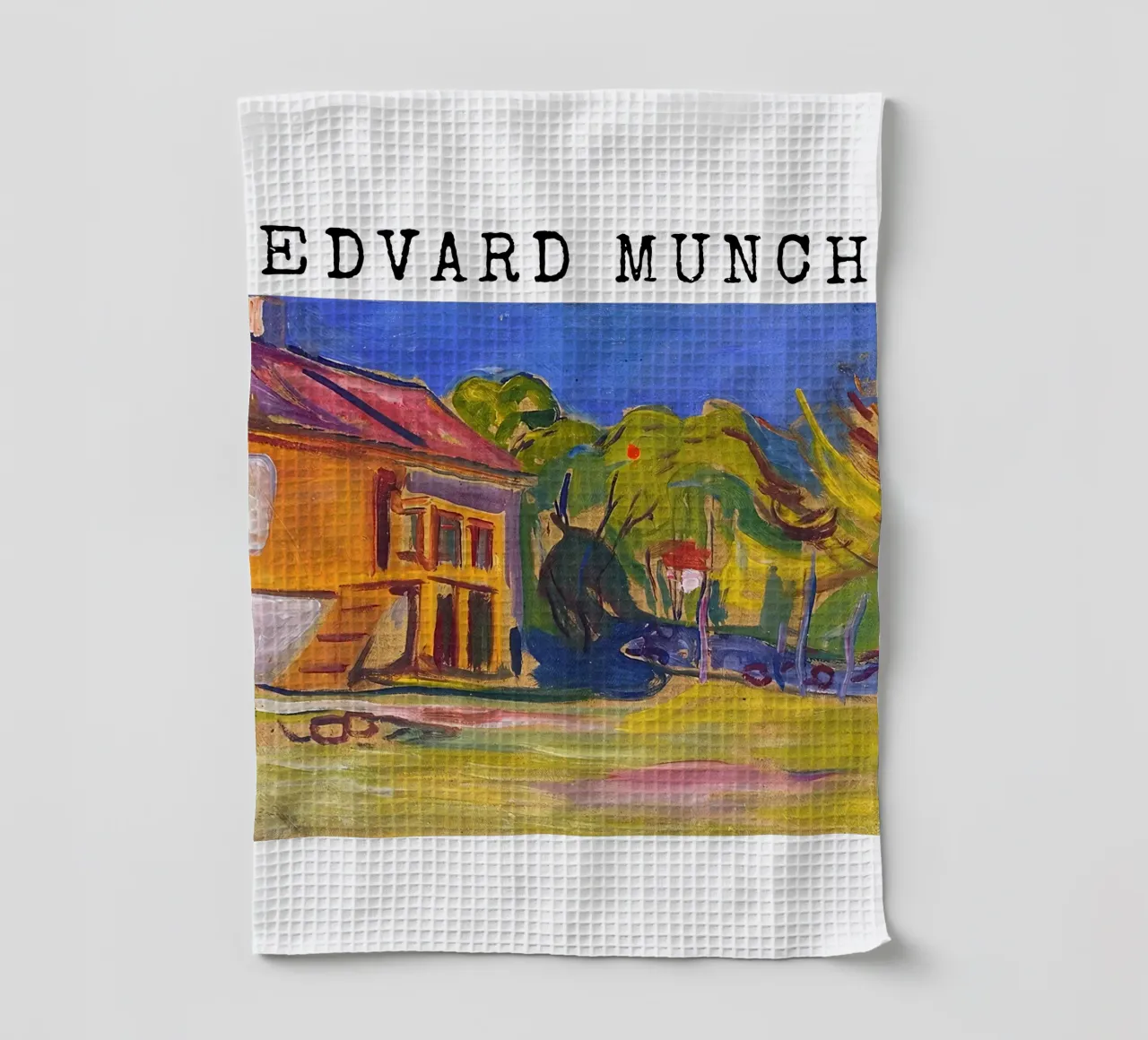 La casa di Munch a Åsgårdstrand di Edvard Munch canovaccio da cucina da kaitlinparkershop