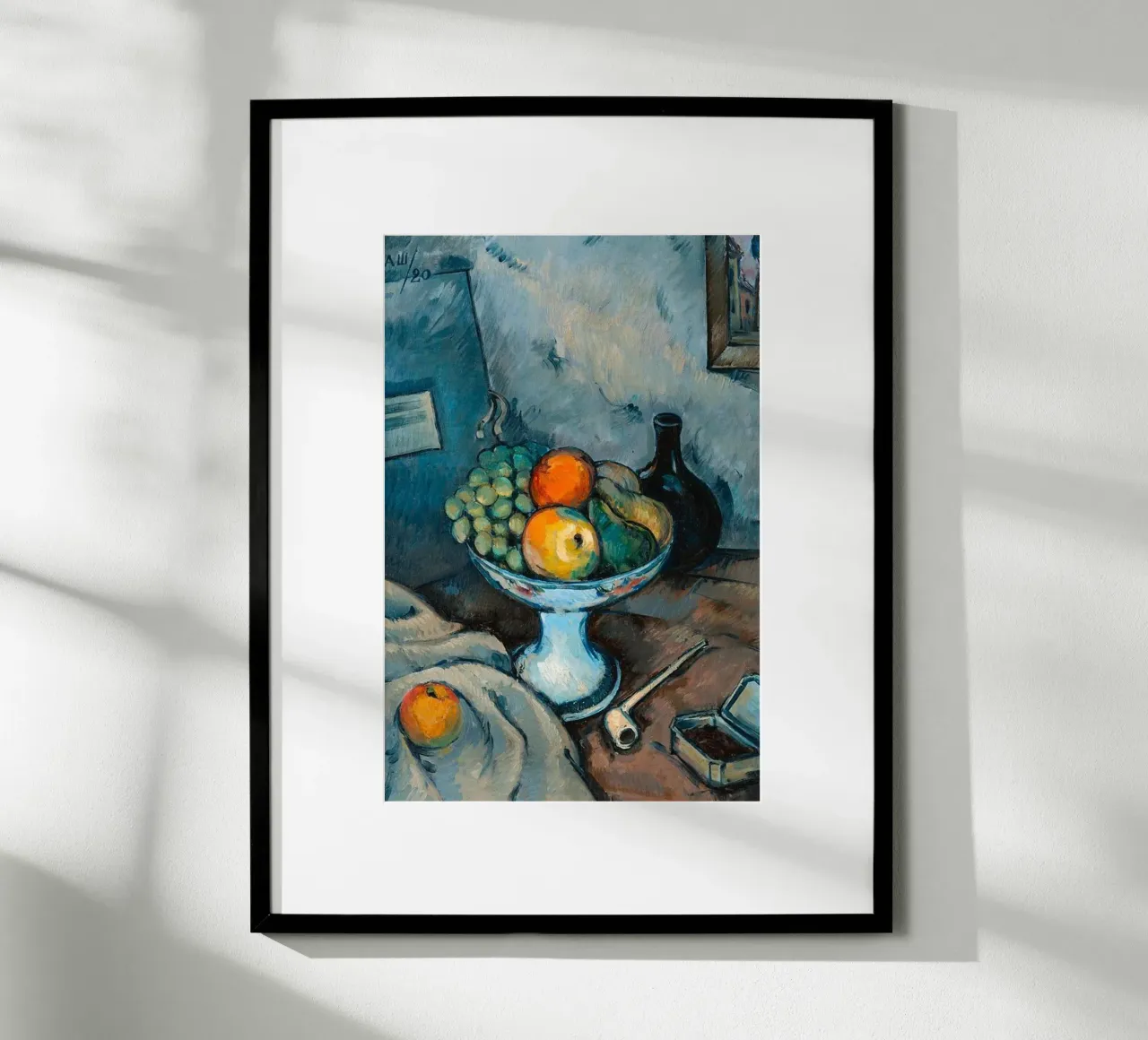 Paul Cezanne - Frutti poster con telaio in alluminio da Art In The Sky