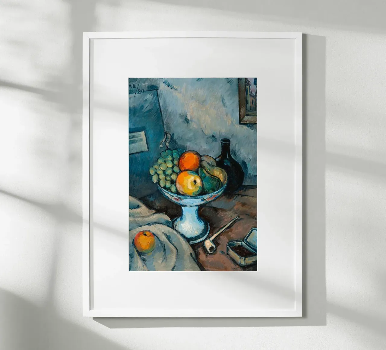 Paul Cezanne - Frutti poster con telaio in alluminio da Art In The Sky