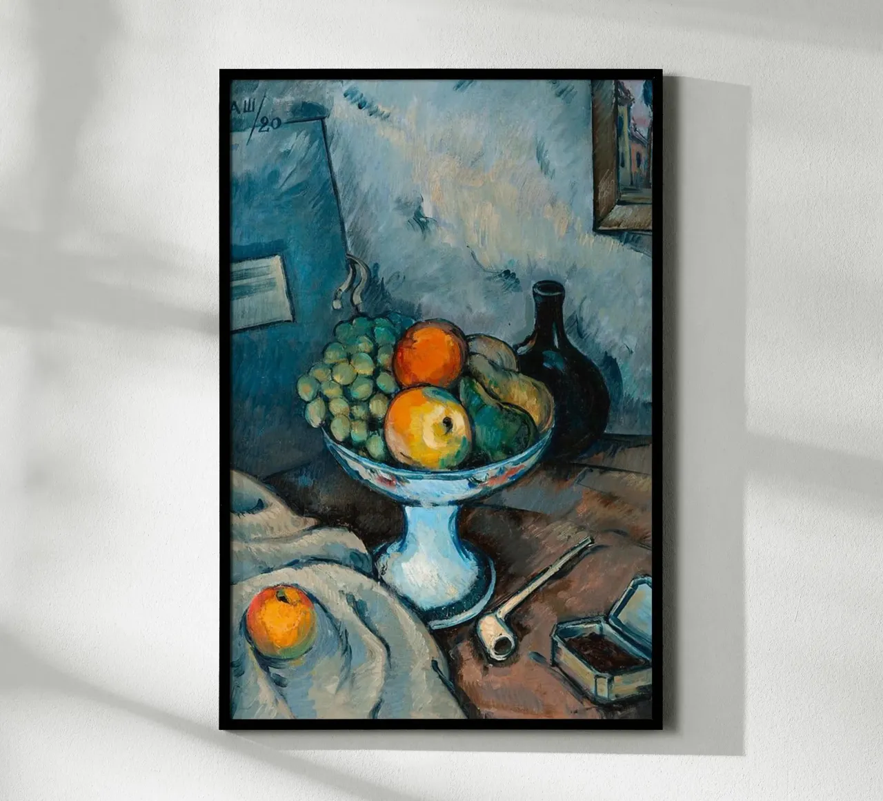 Paul Cezanne - Frutti poster con telaio in alluminio da Art In The Sky