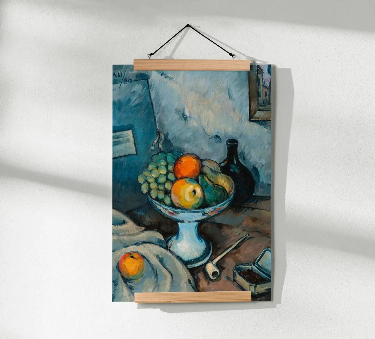 Paul Cezanne - Frutti poster con telaio in alluminio da Art In The Sky