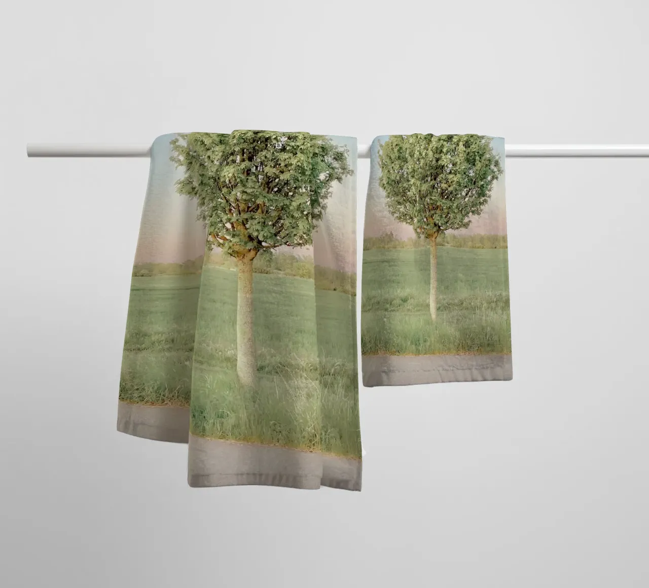 Spring Tree towel by KISSA STUDIO