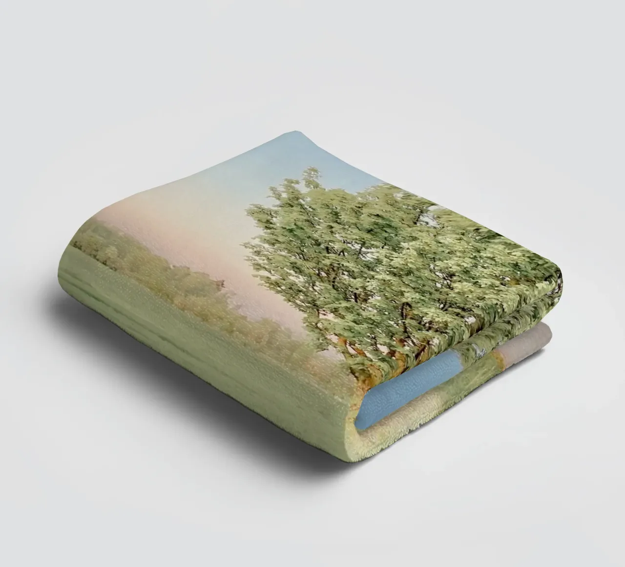 Spring Tree towel by KISSA STUDIO