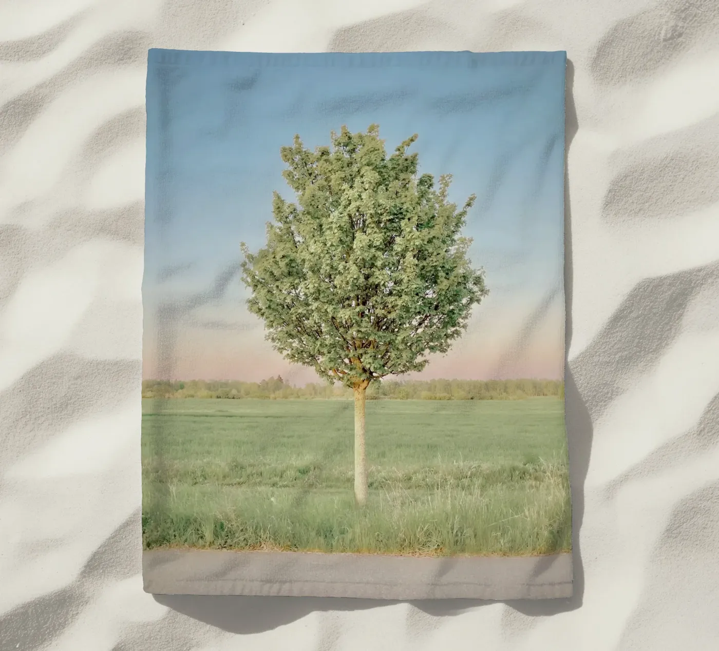 Spring Tree beach towel by KISSA STUDIO