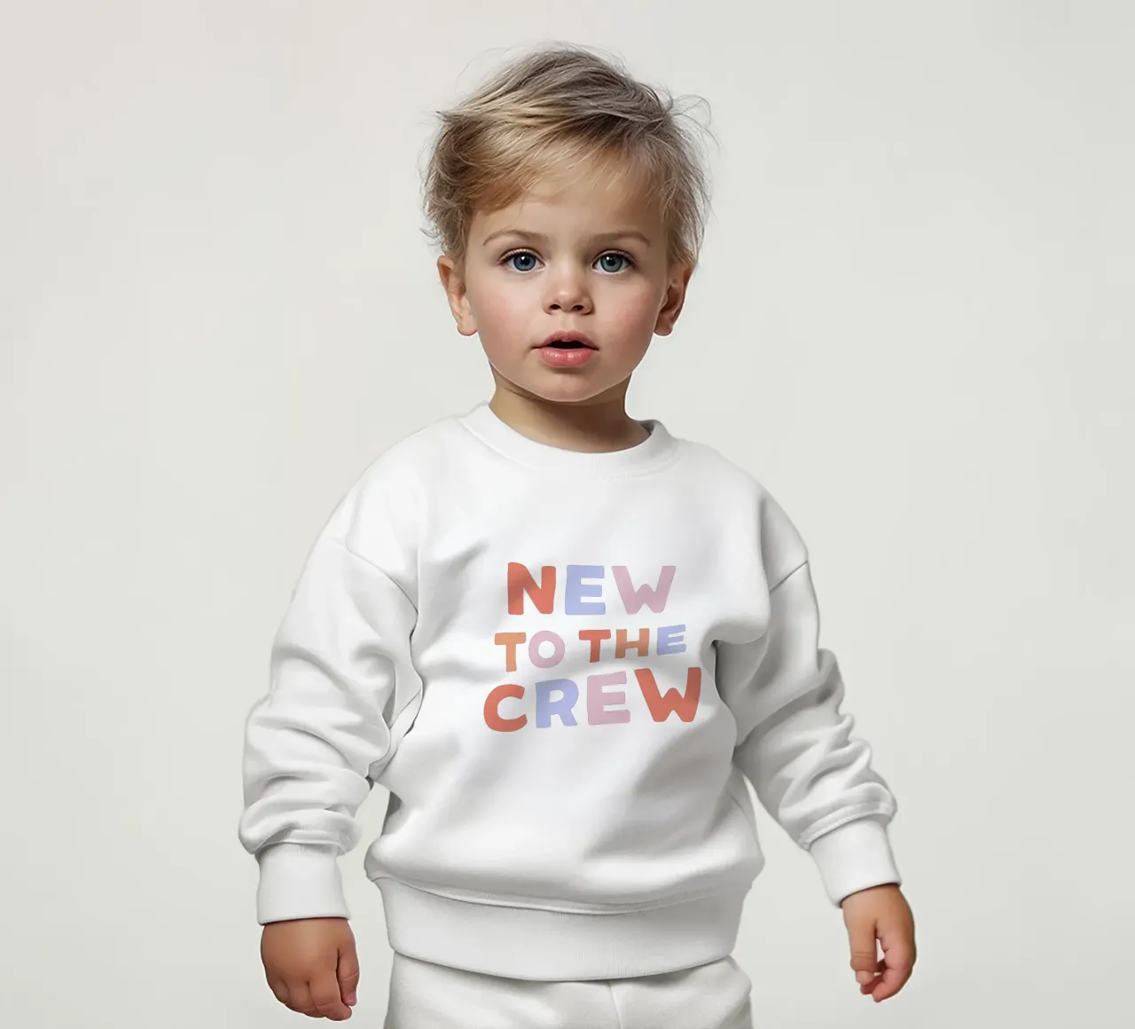New to the crew felpa neonato da we line studio - art