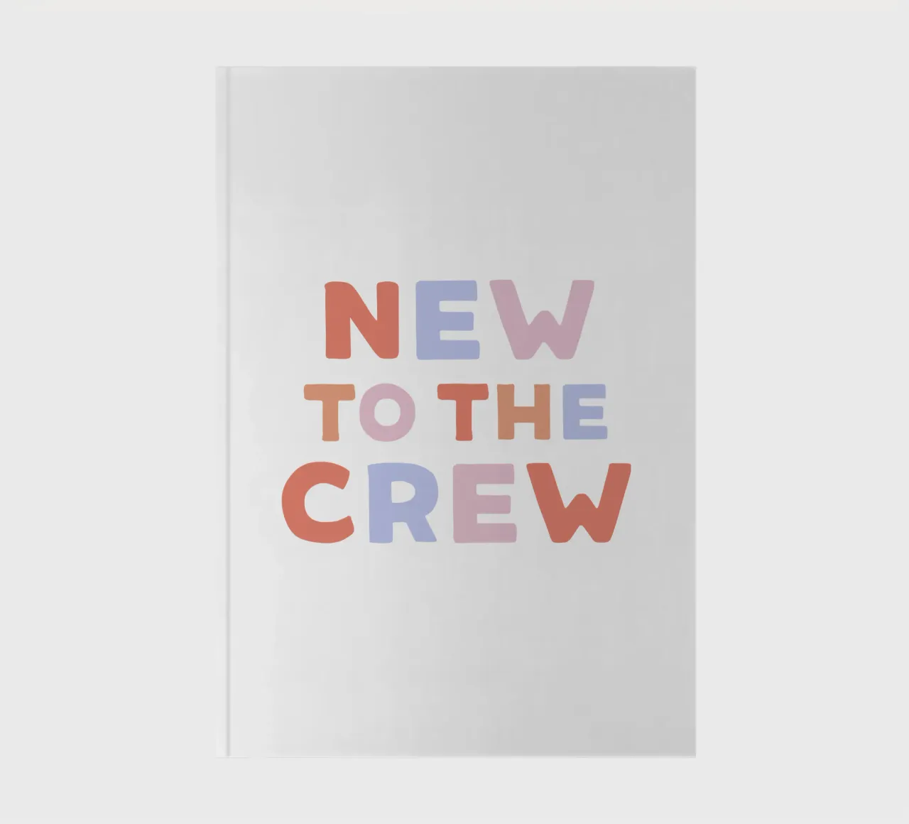 New to the crew notebook by we line studio - art