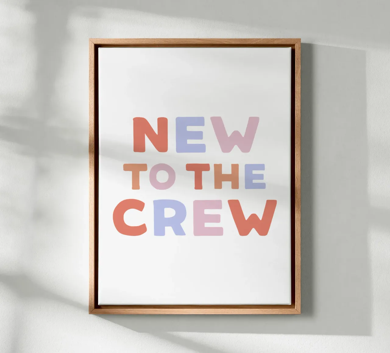 New to the crew tela con Cornice a cassetta da we line studio - art