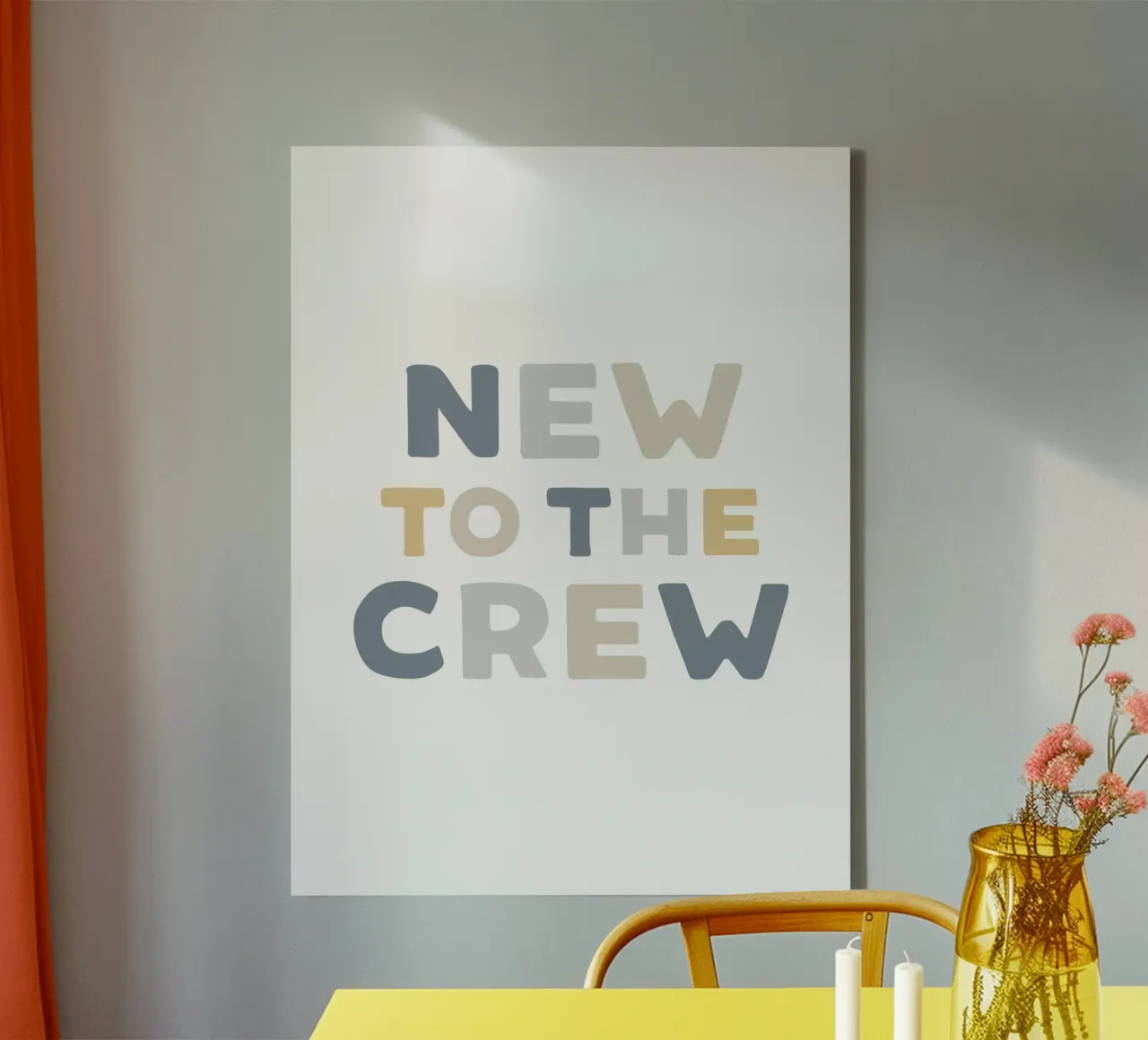 New to the blue canvas met Baklijst van we line studio - art