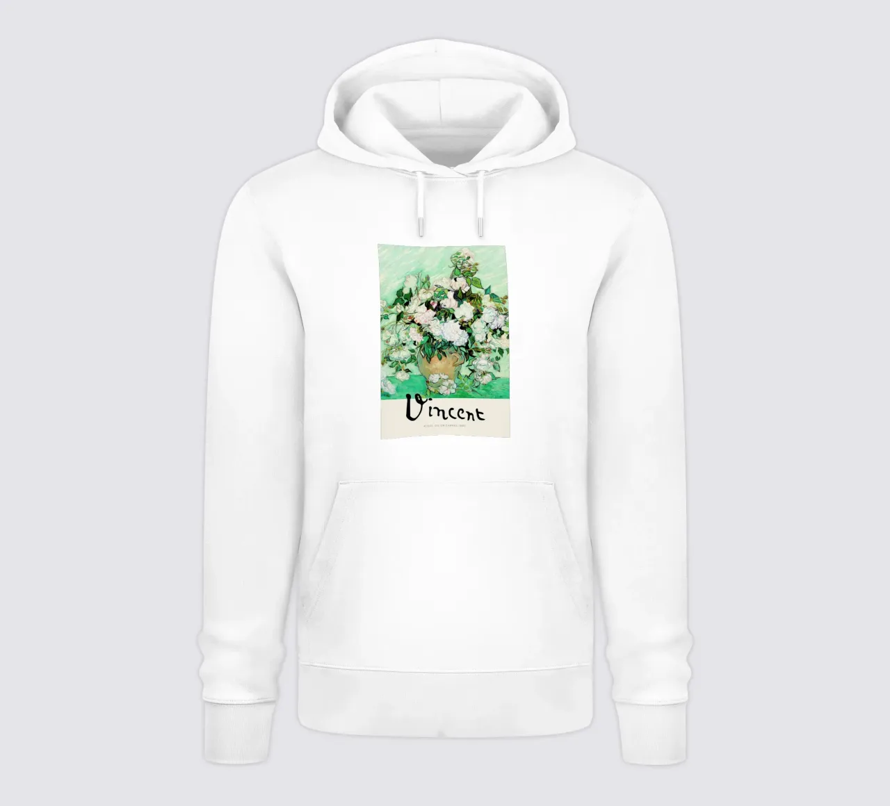 Signed, Vincent – Roses felpa con cappuccio da Vintage by JUNIQE