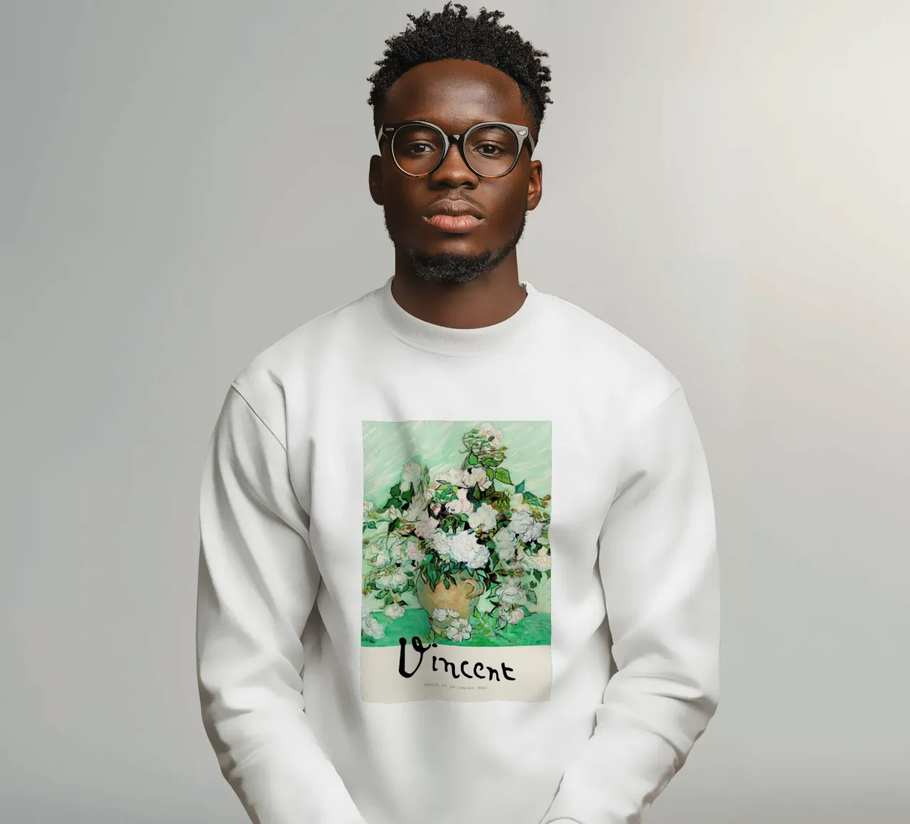 Signed, Vincent – Roses felpa da Vintage by JUNIQE