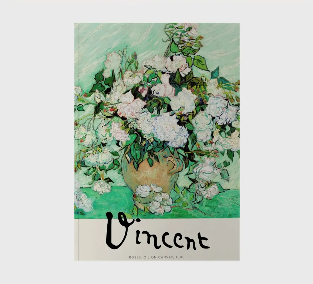 Signed, Vincent – Roses notebook by Vintage by JUNIQE