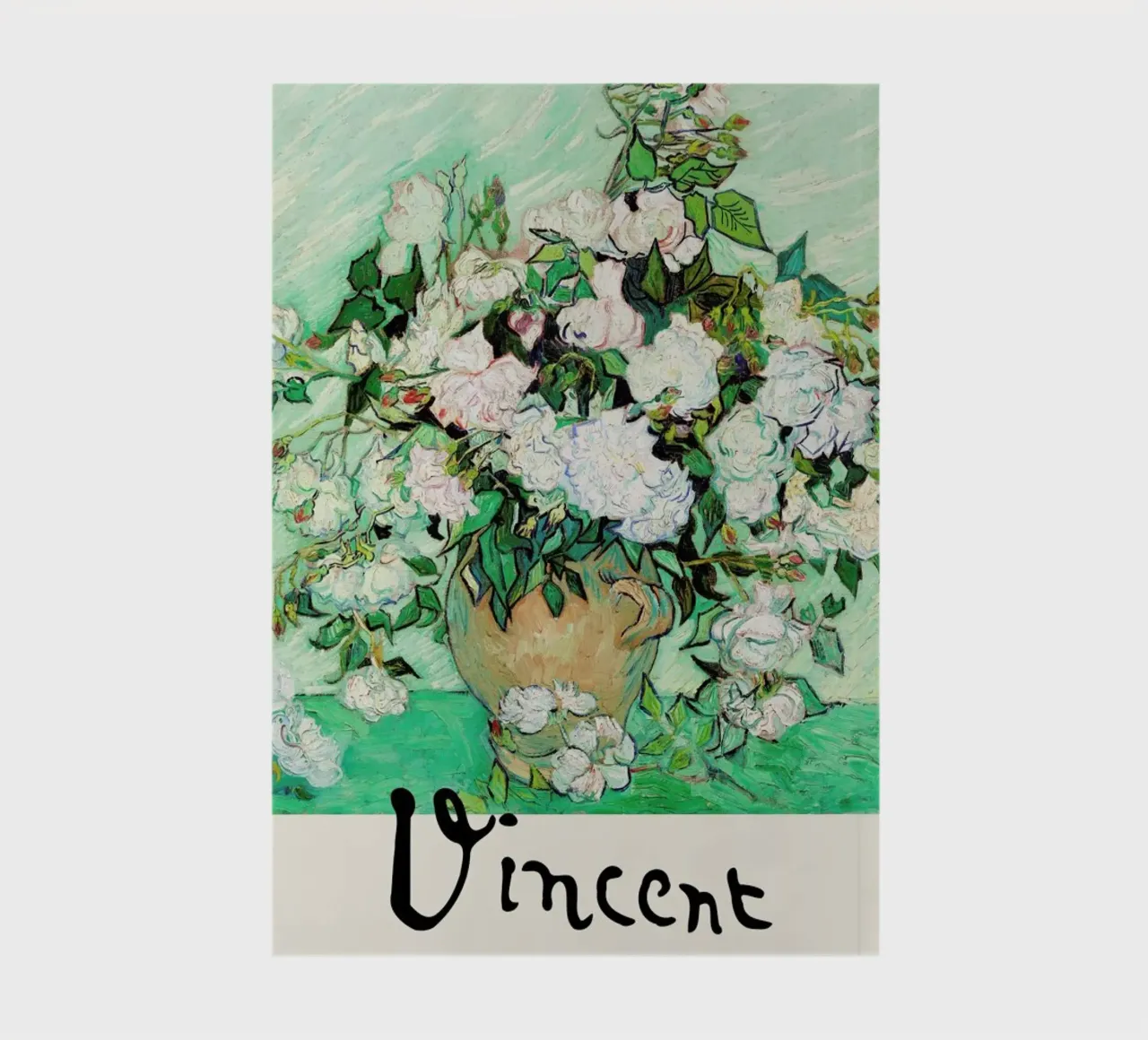 Signed, Vincent – Roses notebook by Vintage by JUNIQE