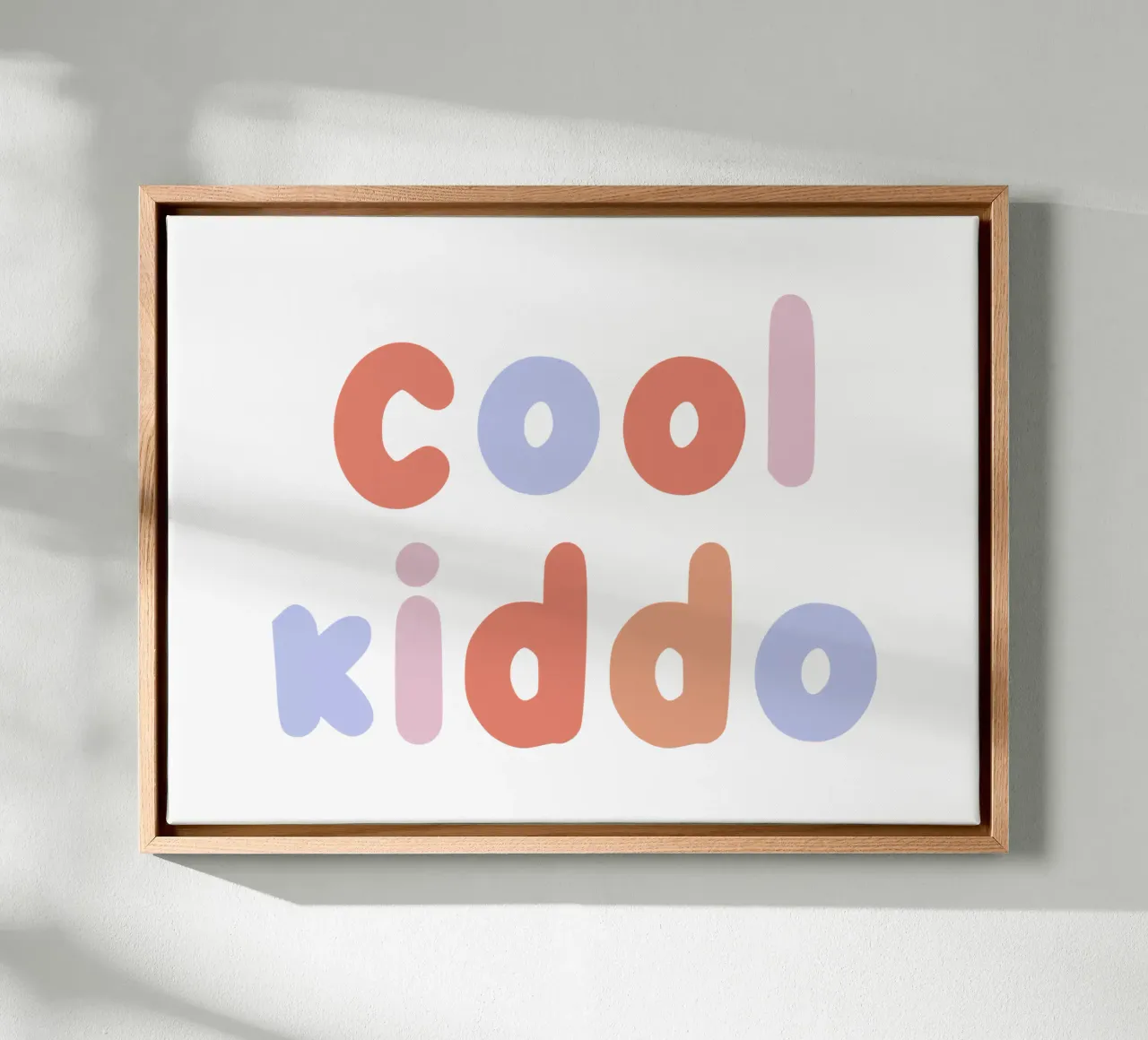 Cool kiddo tela con Cornice a cassetta da we line studio - art