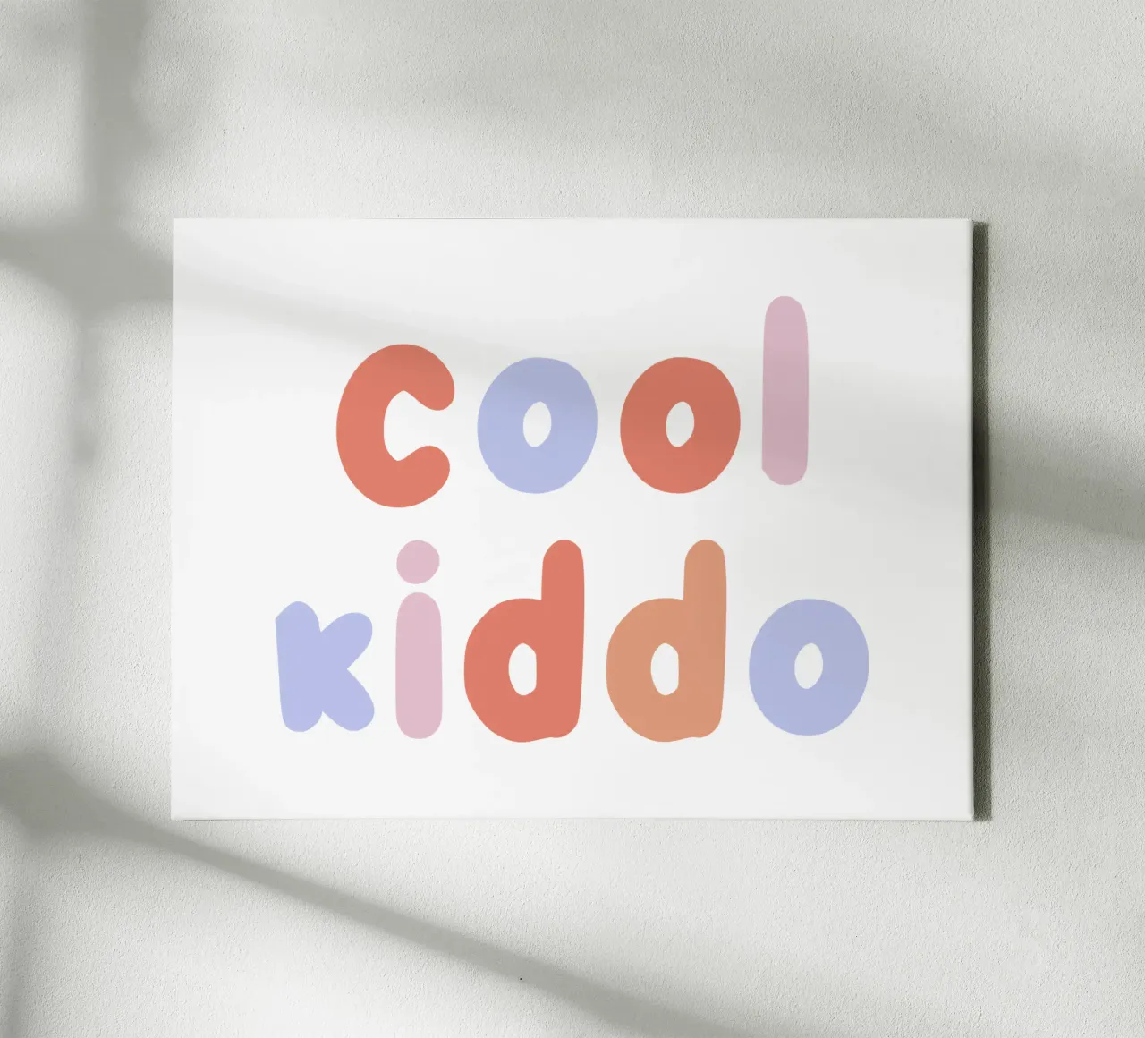 Cool kiddo tela con Cornice a cassetta da we line studio - art