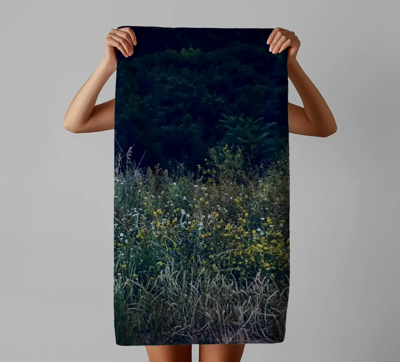 silent forest towel by KISSA STUDIO