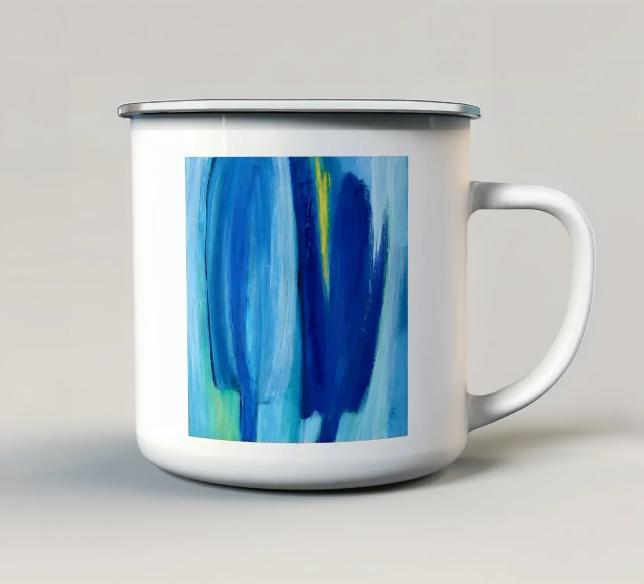 Tulpe II tazza in smalto da Anita Gewald