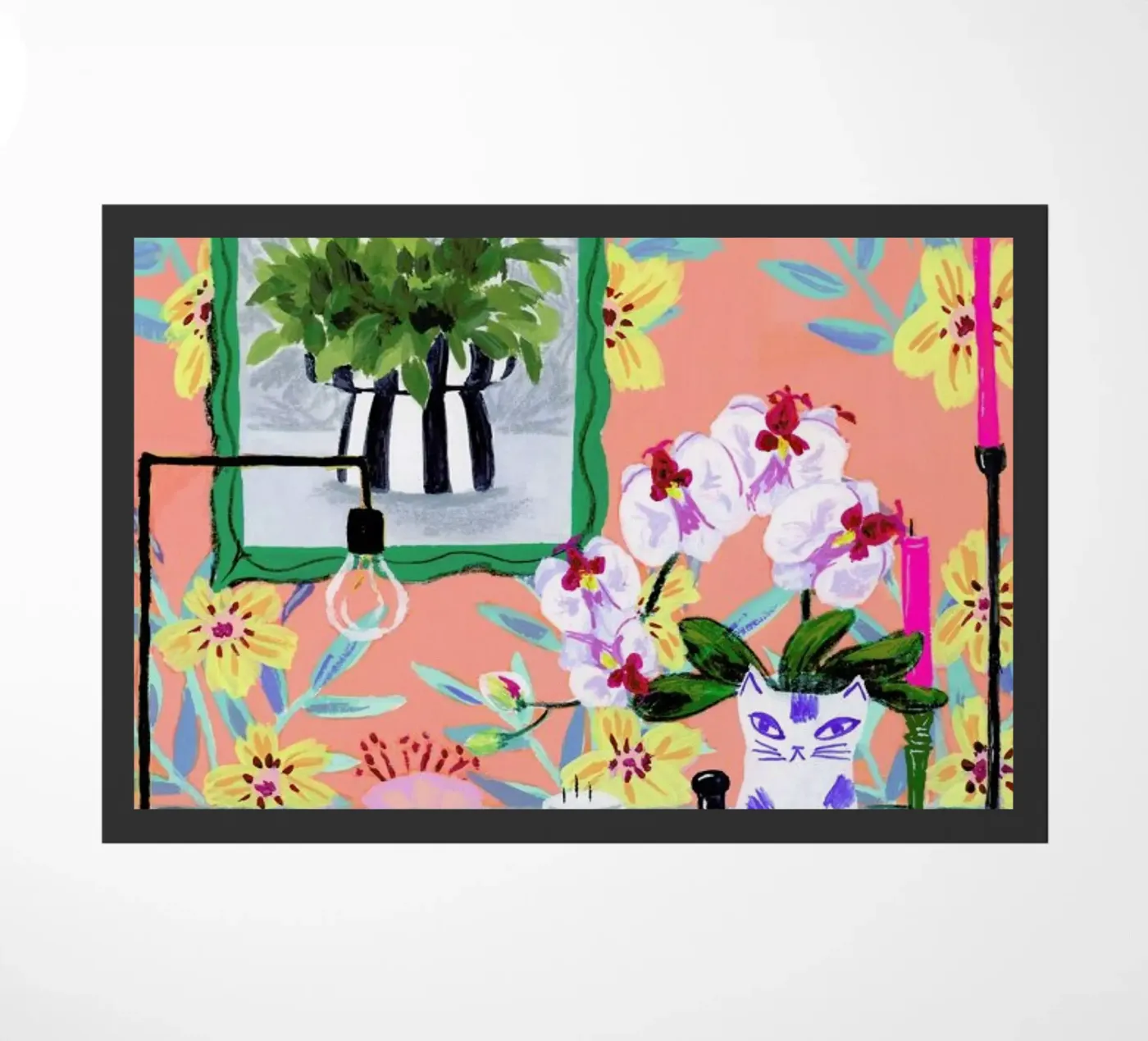 Funky Wallpaper doormat by Sarah Gesek